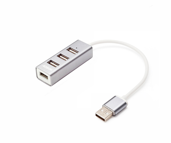 迷你型4口USB2.0集线器-铝合金-14926L