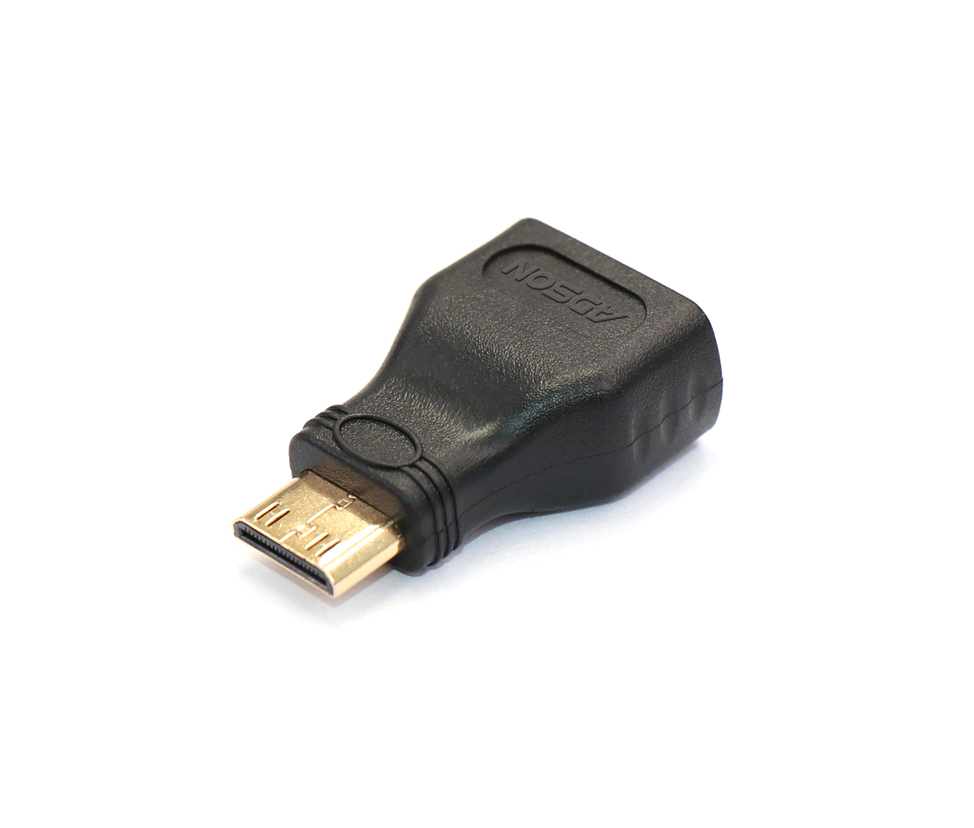艾德生-Mini-HDMI公对HDMI母转接头-B1159